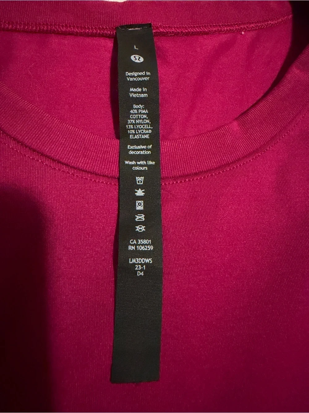 lululemon athletica women shirt size large